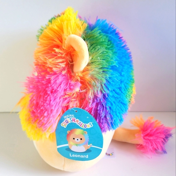 LEONARD 🦁 the short hair Rainbow Lion Original Squishmallows by Kelly Toy ☆NWT☆ - Picture 7 of 11